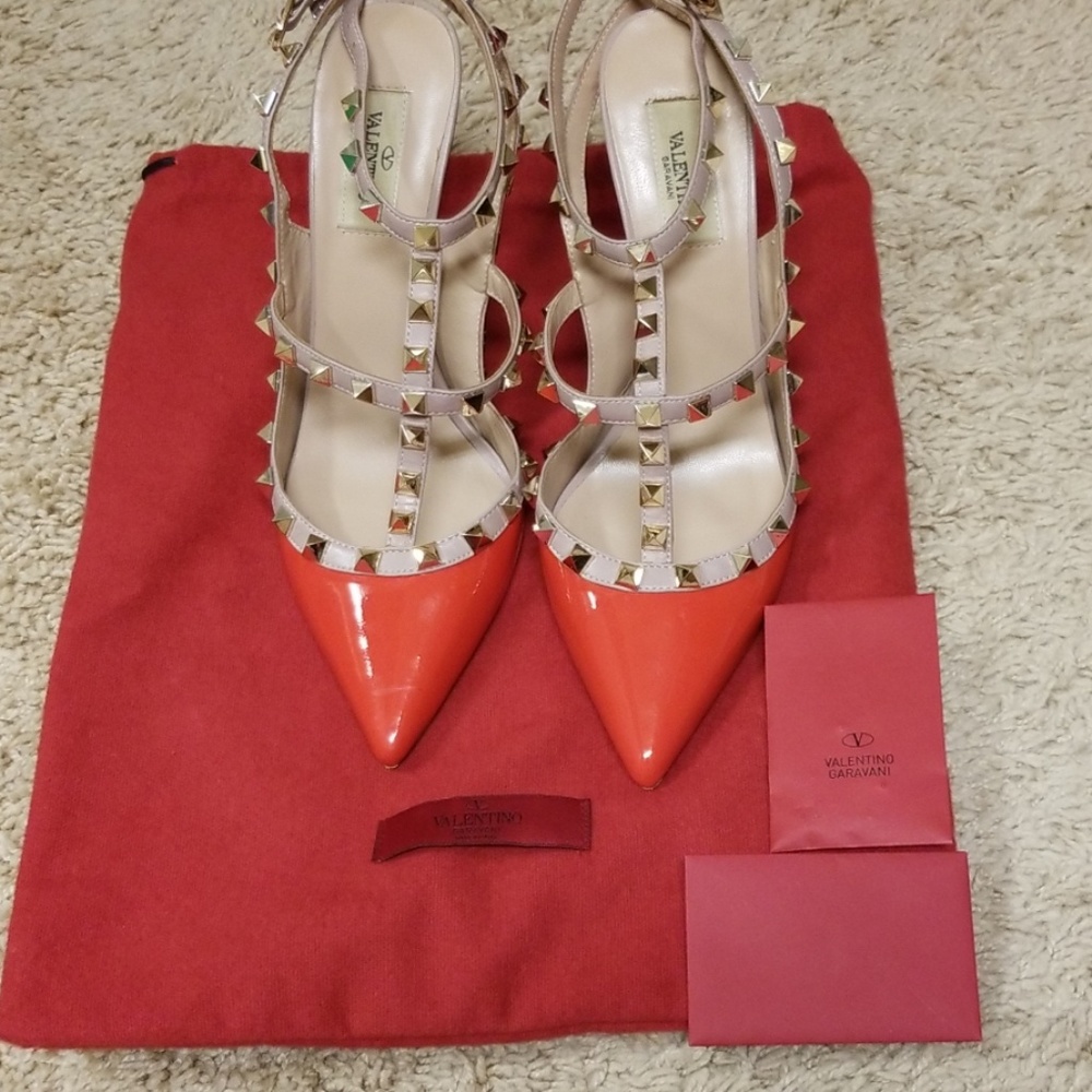 Red rockstud Valentino shoes